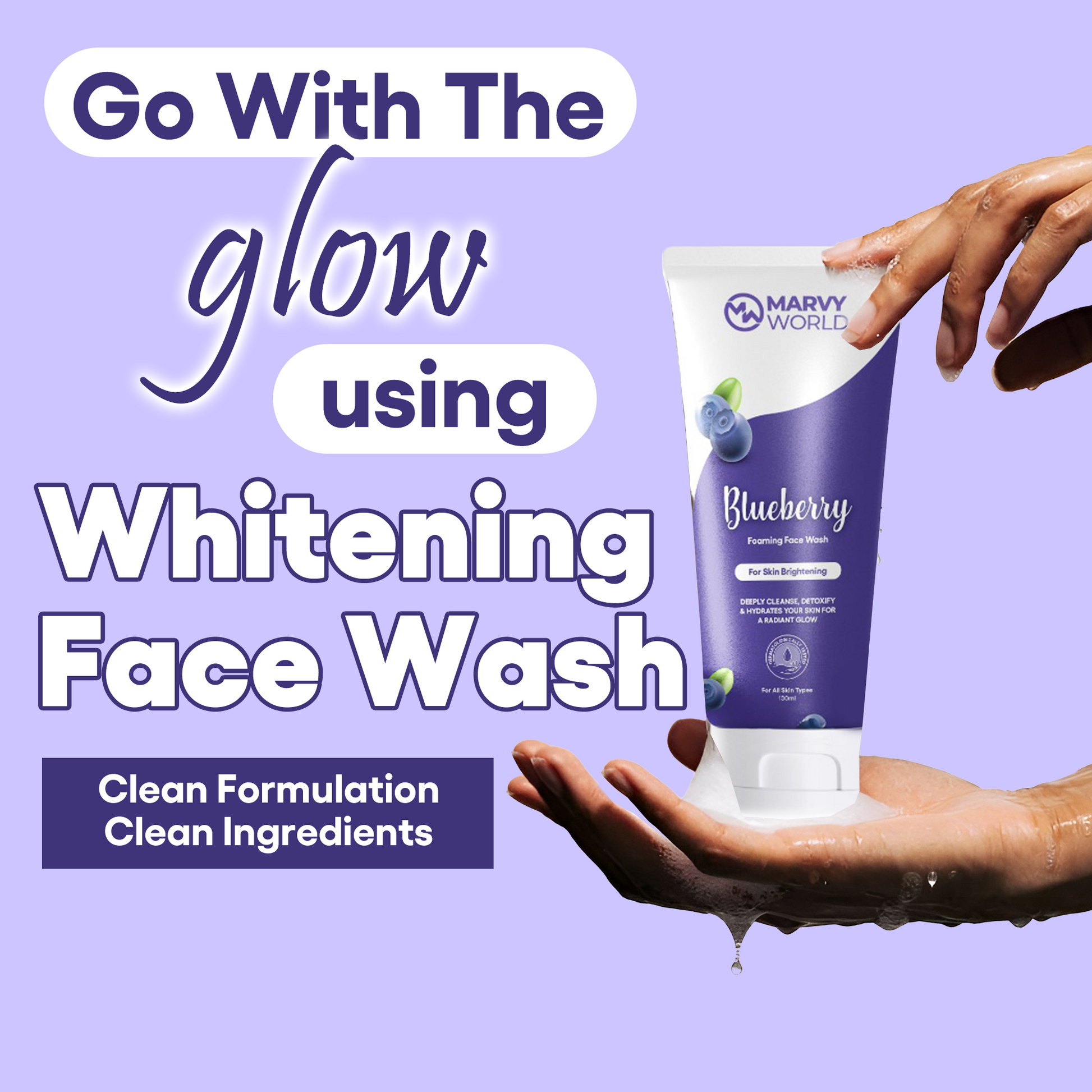 Blueberry Whitening Face Wash 3